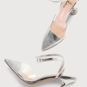 Elegant Silver Women's Shoes